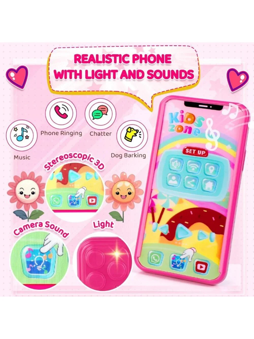 Play Purse for Girls 3-8 with Pretend Makeup, Accessories & Fun Role Play